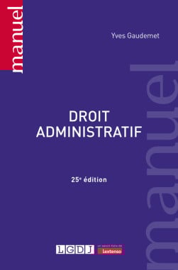 Couverture de l'ouvrage Droit administratif (25e édition)